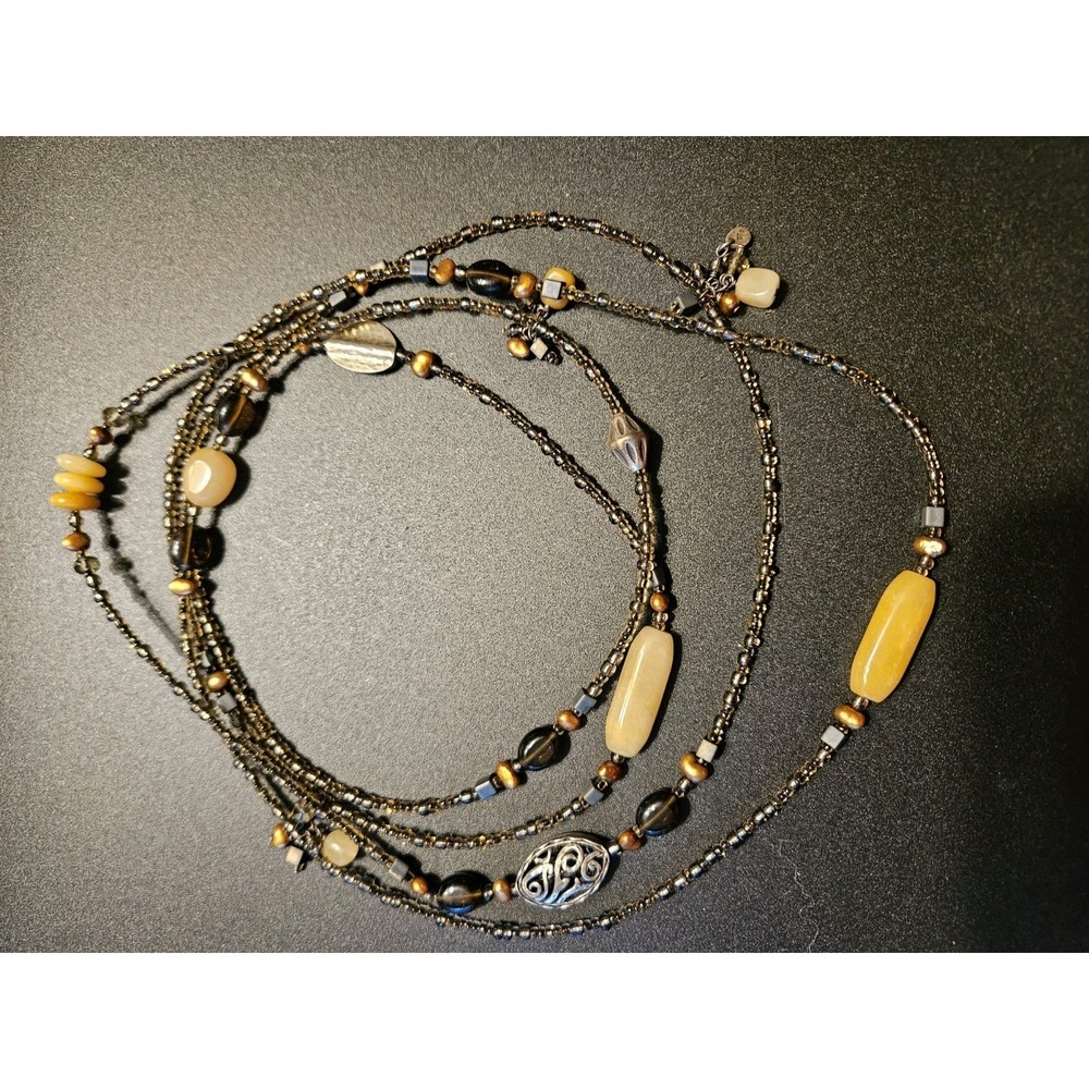 Retired Silpada N1928 SERPENTINE Sterling Silver Boho Necklace (604)‎
